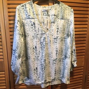 Matison Stone Green and White Top